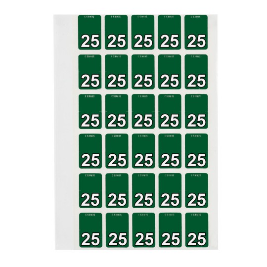 25 Top Tab Colour Coding Labels 44245
