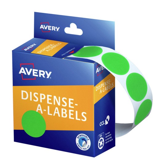Green Dispenser Dot Stickers 937376