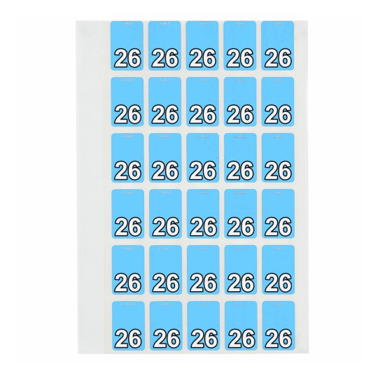 26 Top Tab Colour Coding Labels 44246