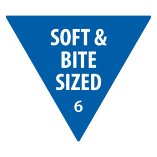 'Soft & Bite Sized' Food Consistency Label 937389 25 x 25 mm