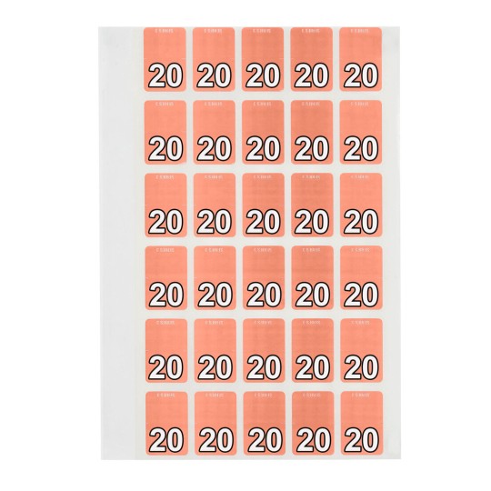 20 Top Tab Colour Coding Labels 44240