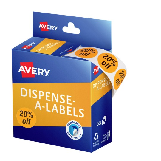 20% Off Dispenser Labels 937314