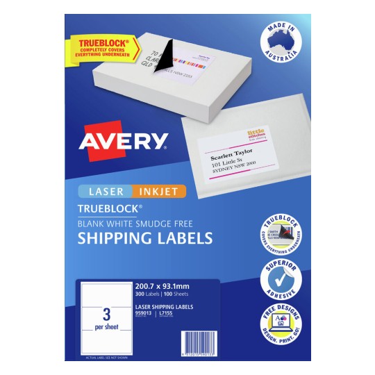 Shipping Labels with Trueblock 959013