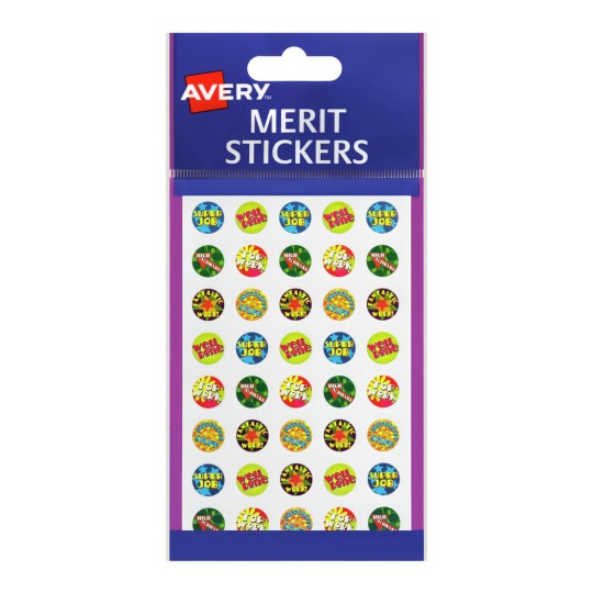 AVERY 69615 MERIT STICKERS SUPER STAR STICKER 100 ROLL