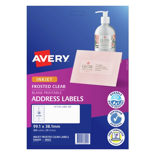 Frosted Clear Address Labels 936005