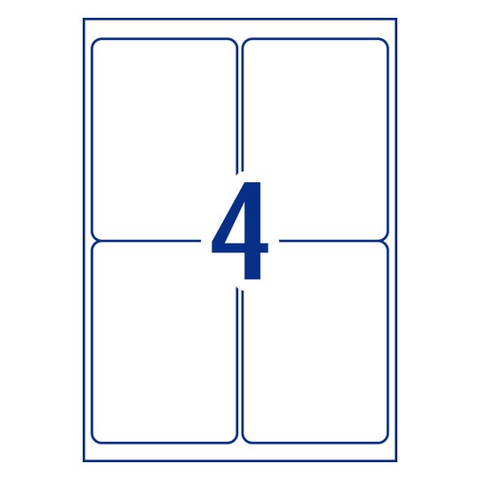 White Heavy Duty Labels 959194 99.1 x 139 mm