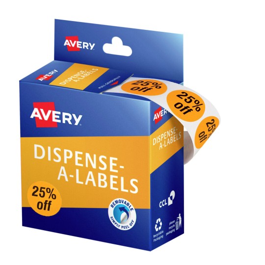 25% Off Dispenser Labels 937315