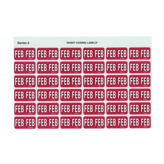 Feb Side Tab Coding Labels 43402