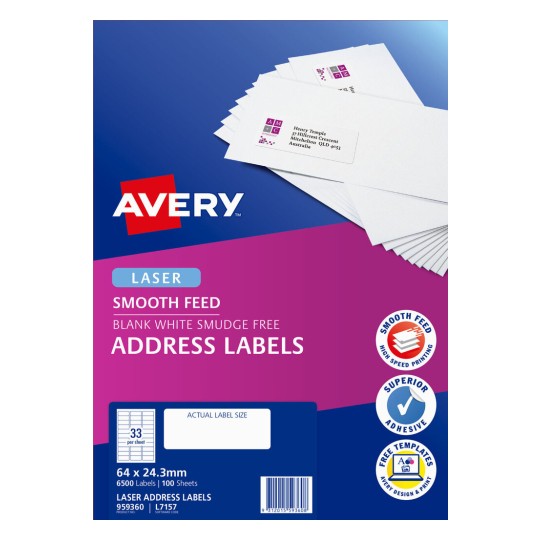 Address Labels with Smooth Feed 959360
