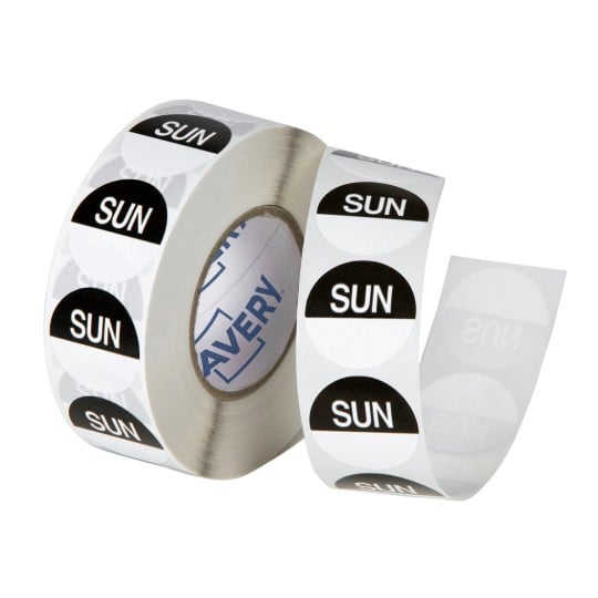 Sunday Day Labels, 24mm 937335