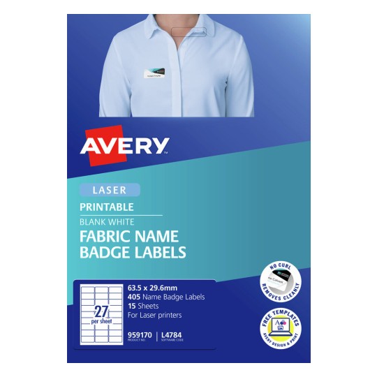 Fabric Name Badge Labels 959170