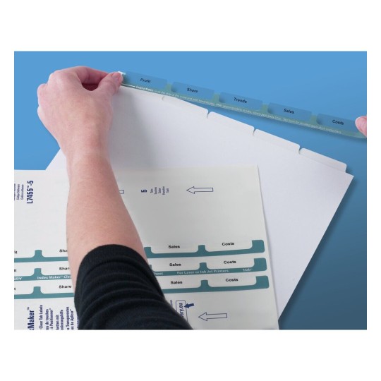 Avery index maker 10 tab template