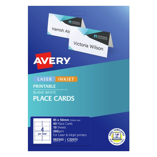 Folded Place Cards 982503