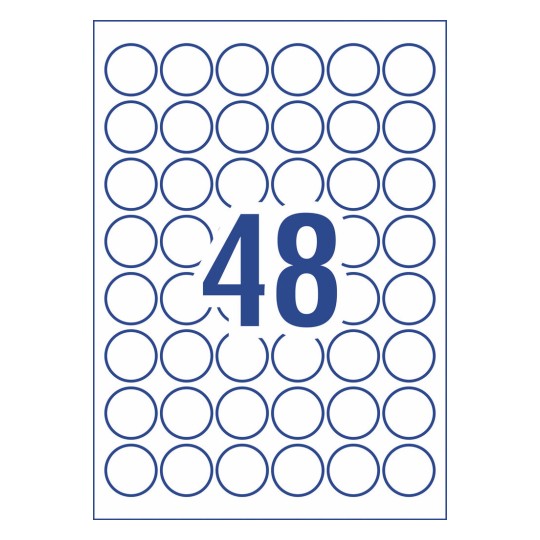Heavy Duty Removable Labels 959206 Ø 30 mm