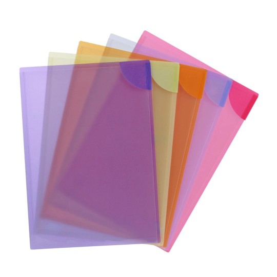 Assorted Plastic Colour Lock Files 68020
