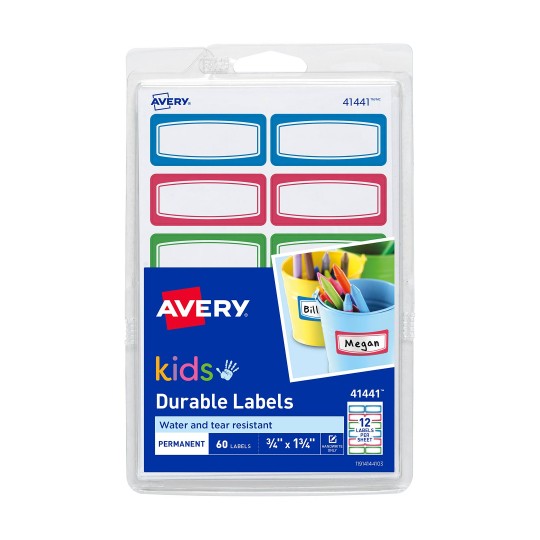 Assorted Coloured Labels Kids Labels Merit Stickers Avery Australia