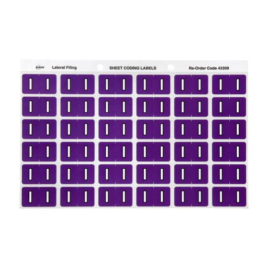 I Side Tab Colour Coding Labels 43309