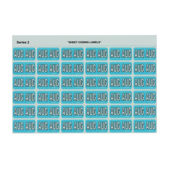 Aug Side Tab Coding Labels 43408