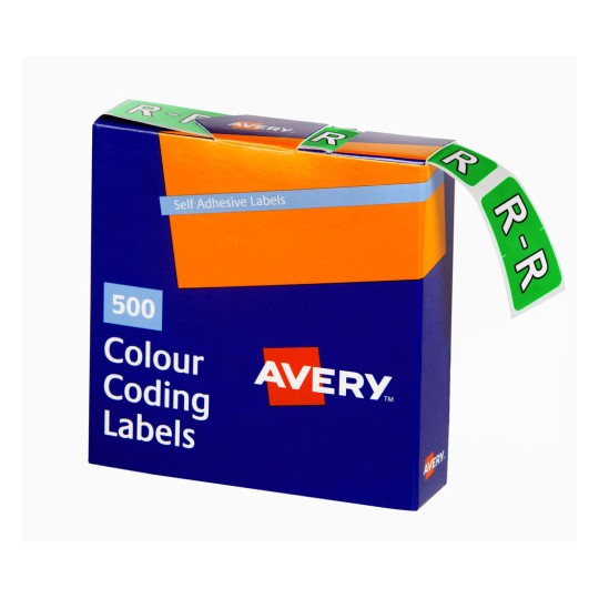 R Side Tab Colour Coding Labels 43218
