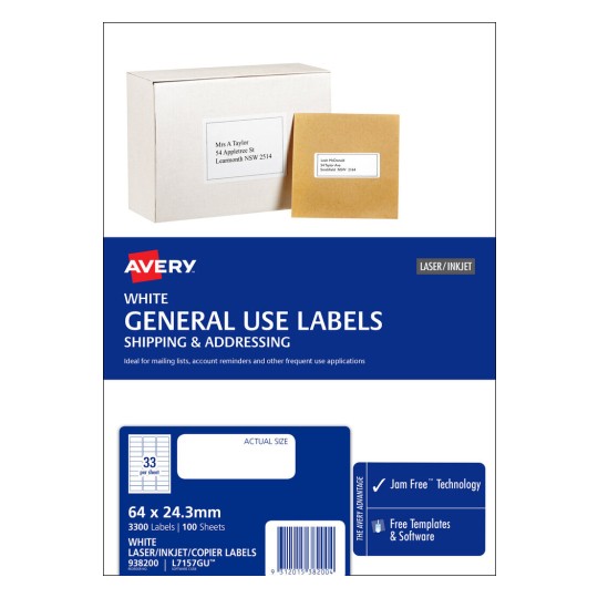 General Use Labels 938200