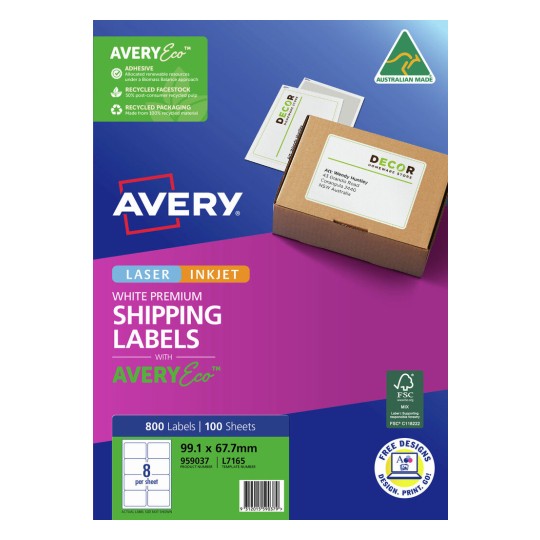 Premium Shipping Labels with AveryEco™ 959037