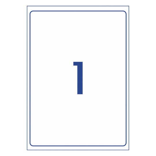 White Heavy Duty Labels 936067 199.6 x 289.1 mm