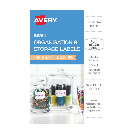 Durable Storage Labels 39015