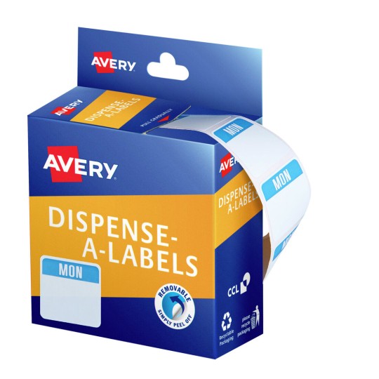 Monday Freezer-Safe Dispenser Labels 937321