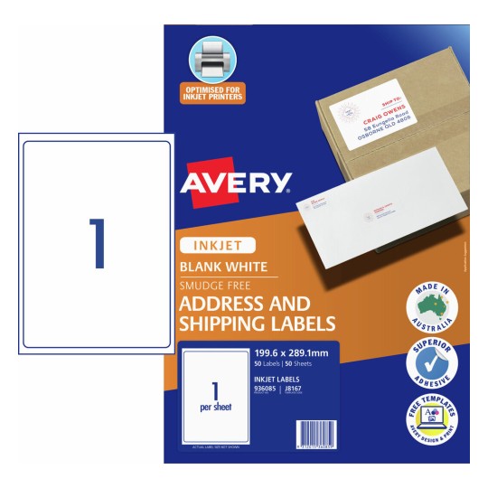 Shipping Labels 936085 Content: 50 Labels / 50 Sheets