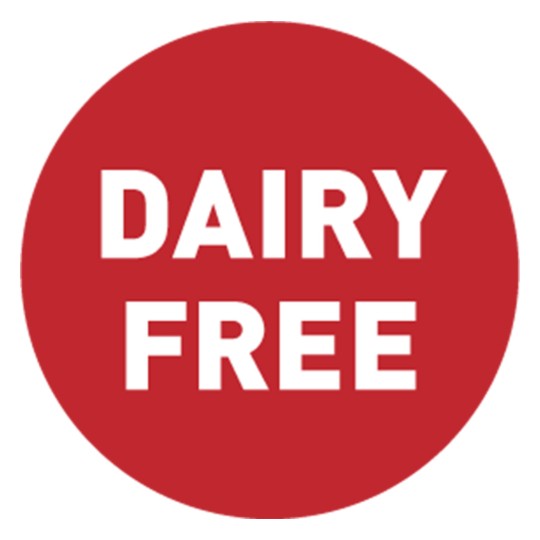 'Dairy Free' Allergy Label 937392 Ø 24 mm
