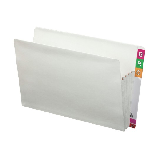 White Lateral Notes Concertina Wallet 46718