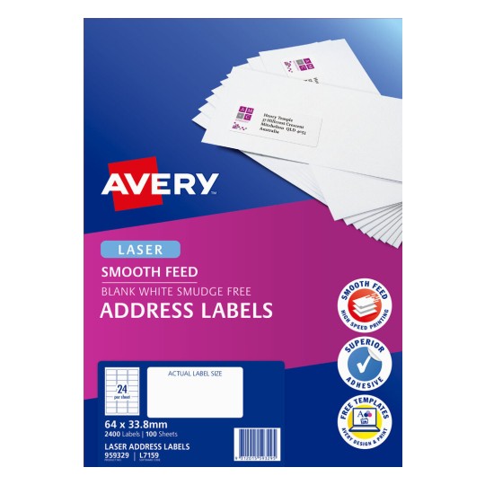 Address Labels with Smooth Feed 959329
