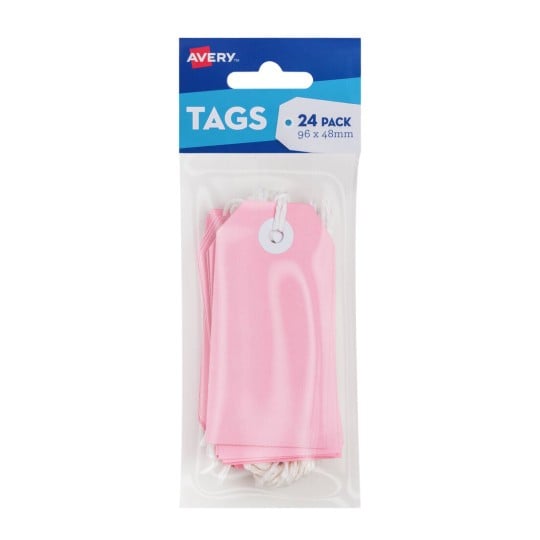 Pink Tags with String 13201