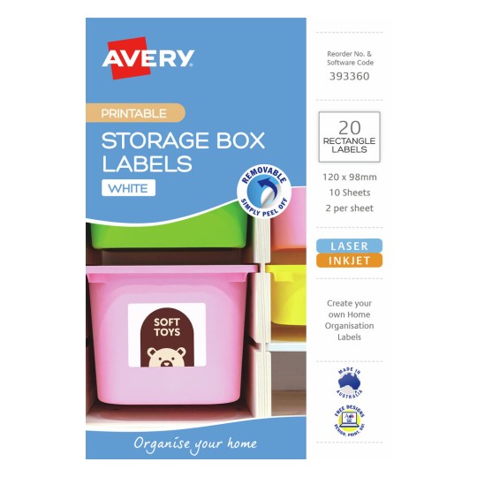 Storage Box Labels 393360