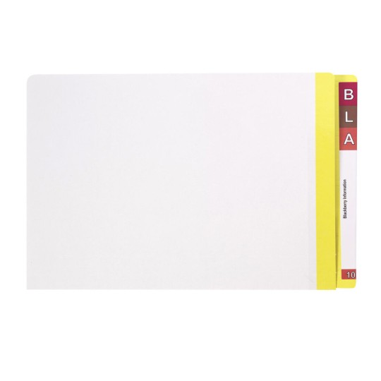 White Shelf Lateral File with Yellow Tab 42440