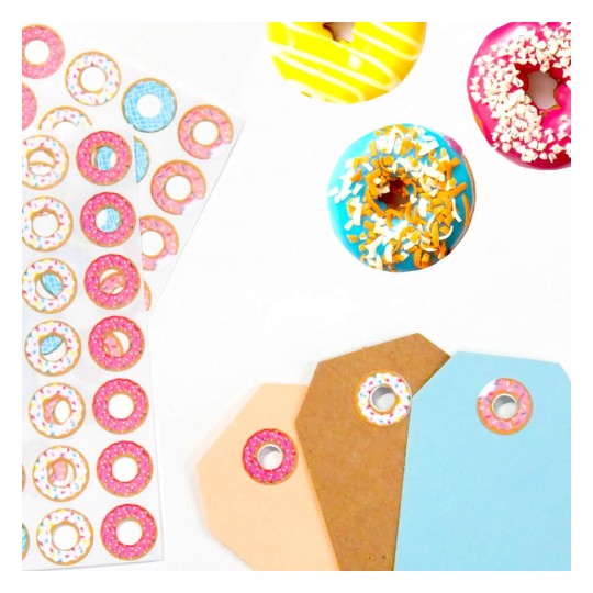 Reinforcement Ring Donut Design Labels | 5748 | Avery Australia