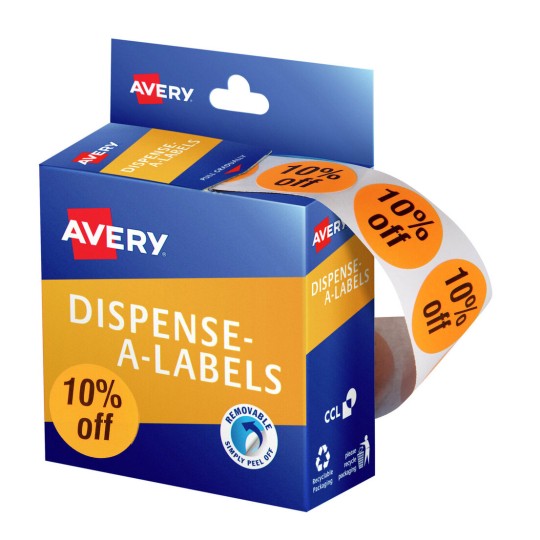 10% Off Dispenser Labels 937313