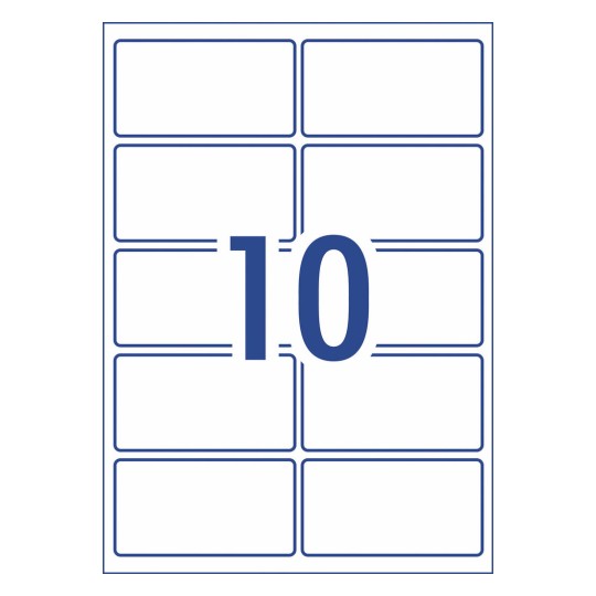 Durable Rectangle Labels 980054 51 x 96 mm