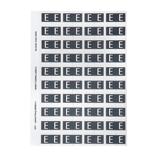 E Side Tab Colour Coding Labels 44505