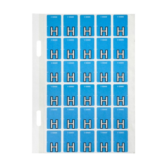 H Top Tab Colour Coding Labels 44408