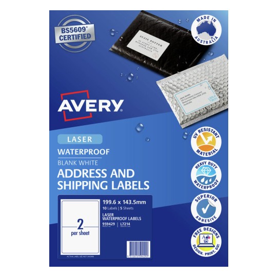 Avery Waterproof Labels 959429