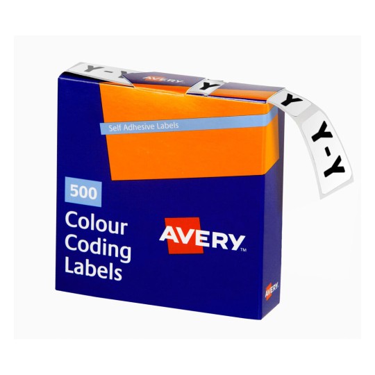 Y Side Tab Colour Coding Labels 43225