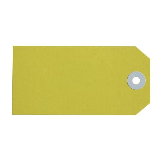 Yellow Shipping Tags, Size 4 14140