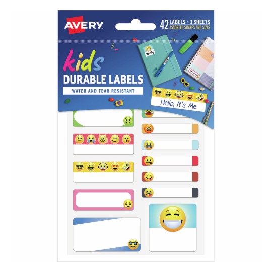Hello It's Me Emoji School Labels 41418