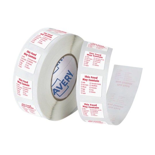 'This Food May Contain' Allergy Advisory Label 937379
