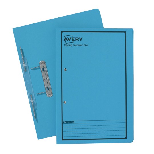 Blue Spring Transfer File with Black Print 86824