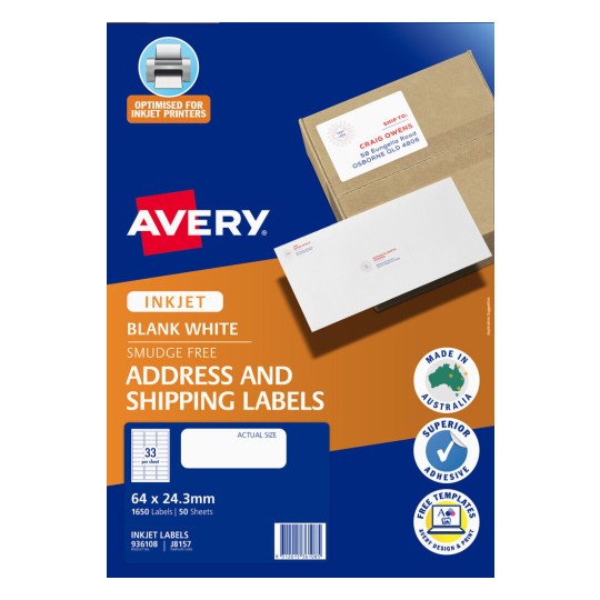 Quick Peel Address Labels with Sure Feed 936108