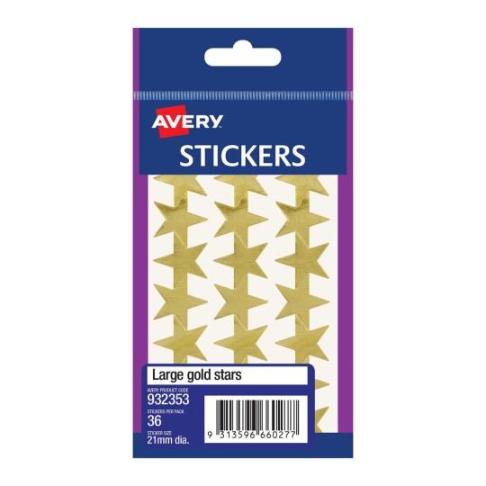 Gold Star Stickers 932353