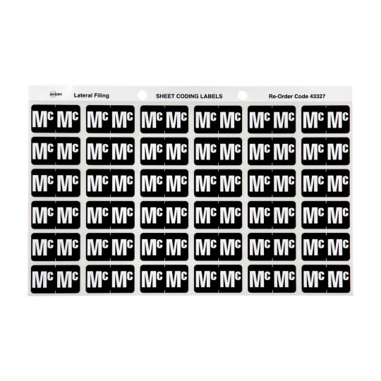 Mc Side Tab Colour Coding Labels 43327