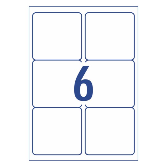 Avery mailing labels 6 per sheet